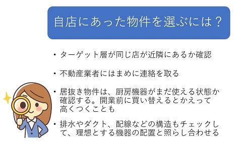 自店にあった物件を選ぶには